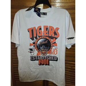 Detroit Tigers Pro Standard MLB Mens White Graphic Tee Size M